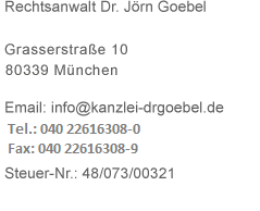 Adresse und Kontaktdaten